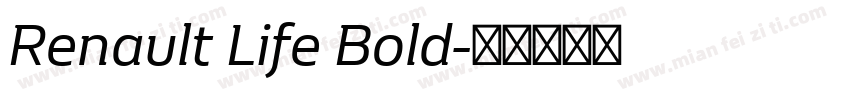 Renault Life Bold字体转换